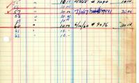 Joe Meckler's cemetery account statement from Kneseth Israel, beginning in 1947