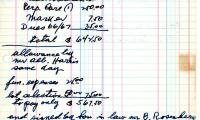 Abraham Nathan's cemetery account statement from Kneseth Israel, beginning April 11, 1967
