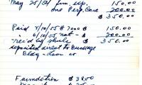 Ida Neumark's cemetery account statement from Kneseth Israel, beginning May 25, 1954