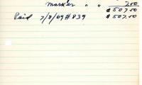 Rae Robinson cemetery account statement from Kneseth Israel, beginning June 23, 1969