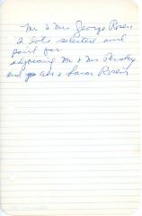 George Rosen's cemetery account statement from Kneseth Israel, undated