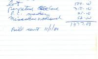 Mollie Pinsky's cemetery account statement from Kneseth Israel, beginning August 22, 1967
