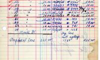 Louis Rubenstein's cemetery account statement from Kneseth, beginning in 1950