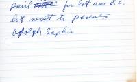 Ephraim Saphir's cemetery account statement from Kneseth Israel, undated