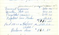 Pauline Schwartz's cemetery account statement from Kneseth Israel, beginning August 28, 1955