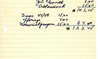 Sam Shapiro's cemetery account statement from Kneseth Israel, beginning February 20, 1948