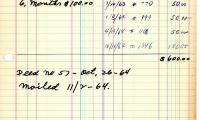 Akiba Shulman's cemetery account statement from Kneseth Israel, beginning December 7, 1960