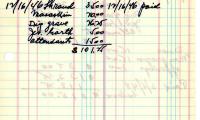 Ida Shapiro's cemetery account statement from Kneseth Israel, beginning December 16, 1946