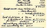 Isaac Sher's cemetery account statement from Kneseth Israel, beginning December 15, 1944