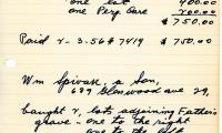 Jacob Spivak's cemetery account statement from Kneseth Israel, beginning January 5, 1956