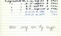 Harry Sway's cemetery account statement from Kneseth Israel, beginning July 16, 1967