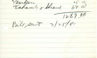 Anna Szyka's cemetery account statement from Kneseth Israel, begins with February 26, 1981