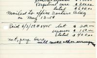 Miriam Szwarcberg's cemetery account statement from Kneseth Israel, beginning May 4, 1958
