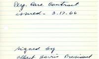 Zlotta Silverblatt's cemetery account statement from Kneseth Israel, beginning March 2, 1966