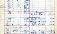 Joseph Wolf's cemetery account statement from Kneseth Israel, beginning in 1943