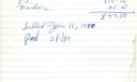 Dr. A.M. Wigser's cemetery account statement from Kneseth Israel, beginning January 16, 1980