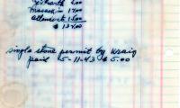 Ida Zurkawsky's cemetery account statement from Kneseth Israel, beginning January 3, 1943