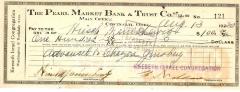 Check from Kneseth Israel Congregation to Hirsch Manischewitz for $100.00, dated August 13, 1930