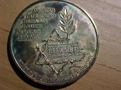 Medal Issued at the American Gathering and Federation of Jewish Holocaust Survivors from 1985 Inaugural Assembly