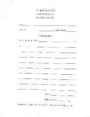 New Hope Congregation - Memorial Book Application - 1972