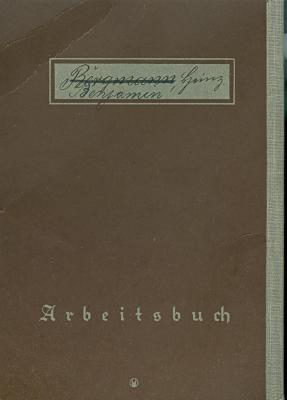 Deutlches Reich Arbeitsbuch