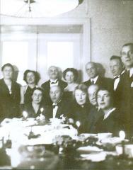Photo Fancy Dressed People Around a Table (Blumenstein) 
