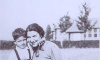 Photographs of Henry Blumenstein and his Mother, Elsa, at the Heijplaat Quarantine Center in Rotterdam, Netherlands
