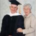Photo Werner Coppel in robes with Trudy Coppel