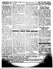 Copy of Article About the Arrival of Jewish Refugees in Palestine