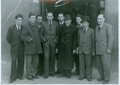 Photo Werner Coppel with Bricha Agents 