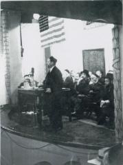Rabbi Eliezer Silver Speaking at Unidentified Zeire Agudath Israel Event