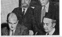 Picture of the Creation of the Jewish Central Orthodox Committee - 1947, the Chicago Sentinel