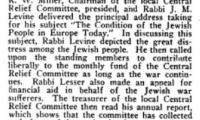 Article Regarding a 1916 Memorial Meeting in Cincinnati Regarding Jews in Europe Suffering in World War I  