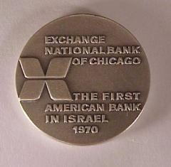 EXCHANGE NATIONAL BANK OF CHICAGO MEDAL