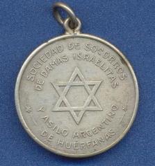 Medal Commemorating the Construction in 1924 of a Building by the Argentinian Society for Helping Jewish Women and Asylum for Female Orphans

