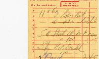 New Hope Congregation Burial Society Receipt - Bonem's Kosher Meat and Poultry - 1968