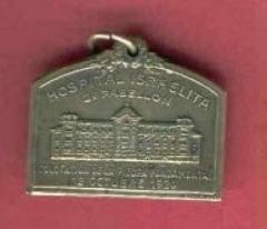 Argentinian Medallion Commemorating the Laying of the Cornerstone of the Hospital Israelita in Buenos Aires - 1924 