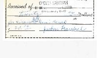 Charitable Contribution Receipt for "Windows in Bnai Brak - 1969