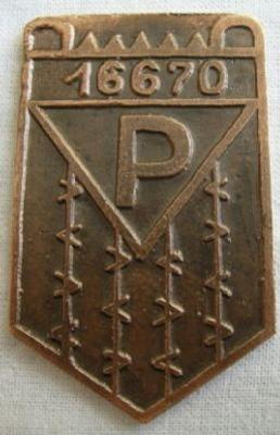 Maximilian Kolbe / Auschwitz Commemorative Medal with Prisoner Number 16670