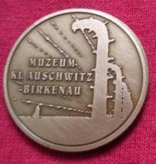 Medal Commemorating 60th Anniversary of the Liberation of the Concentration Camp Auschwitz - Birkenau