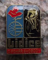 Lidice Commemoration Pin #6 - Lidice Pohar Svobody Freedom Cup Bicycle Cycling Road Race Remembrance Pin