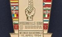 Buchenwald Memorial Pin #3 Issued at 1954 Buchenwald Survivors Meeting