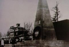 Picture of First Buchenwald Monument erected in 1945  