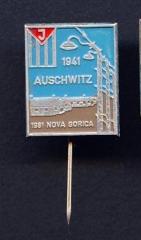 Auschwitz Commemorative Pin from 1981