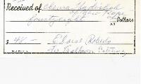New Hope Congregation Burial Society Receipt - Goldson Catering - 1968