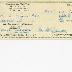 Yad Benjamin Contribution Receipt - 1968