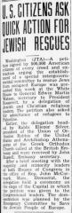 Jewish Floridian, "U.S. Citizens Ask Quick Action for Jewish Rescues," article from 9/8/1944