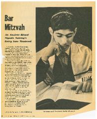 Cincinnati Enquirer, “Bar Mitzvah,” article from 6/13/1965