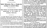 Cincinnati Enquirer, Article Entitled &quot;Weirdly Wedded,&quot; from 7/15/1889 Regarding a Russian Jewish Wedding in Cincinnati