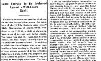 Cincinnati Enquirer, &quot;Smoking, Likewise Pushing the Baby, Cause Charges to be Preferred Against a Well-Known Rabbi,&quot; article from 9/24/1894